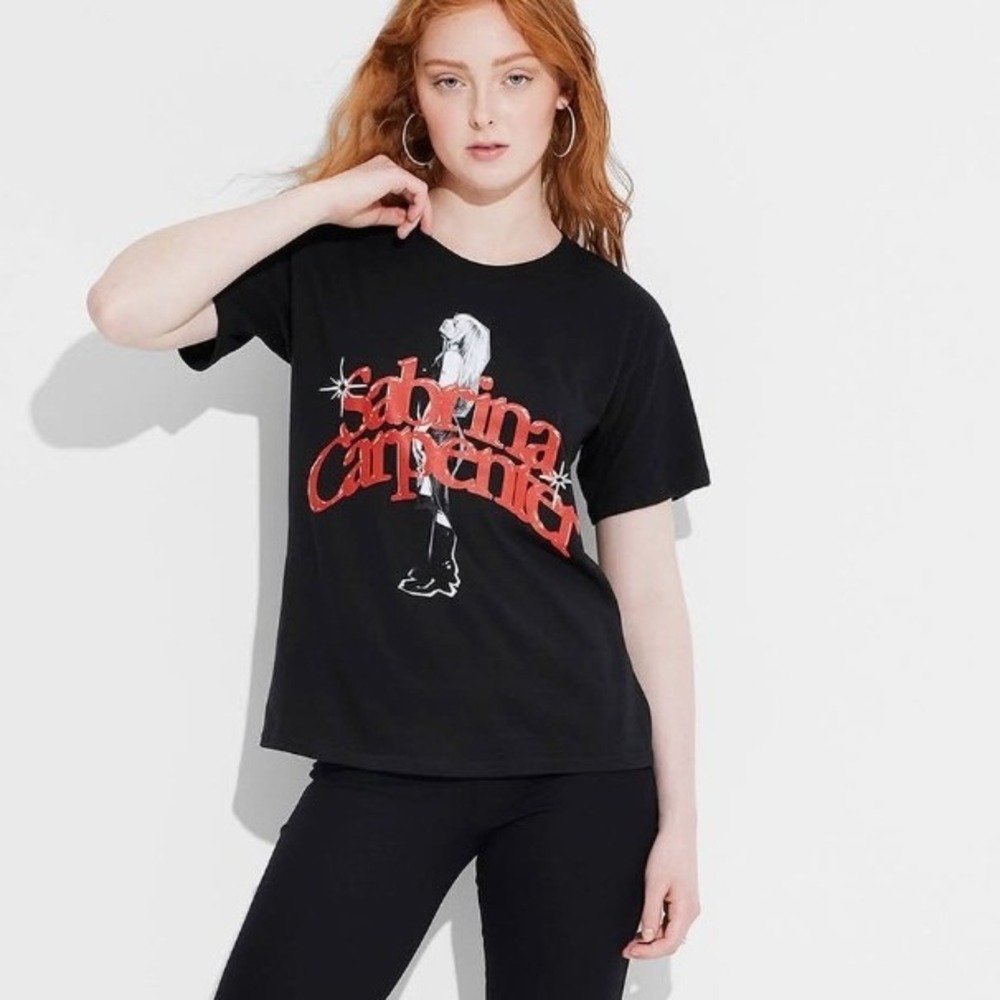 Sabrina Carpenter T-Shirt‎ Small Black Concert Tour Merch